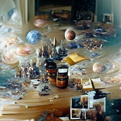 Multiverse Chaos: An Oil Painting