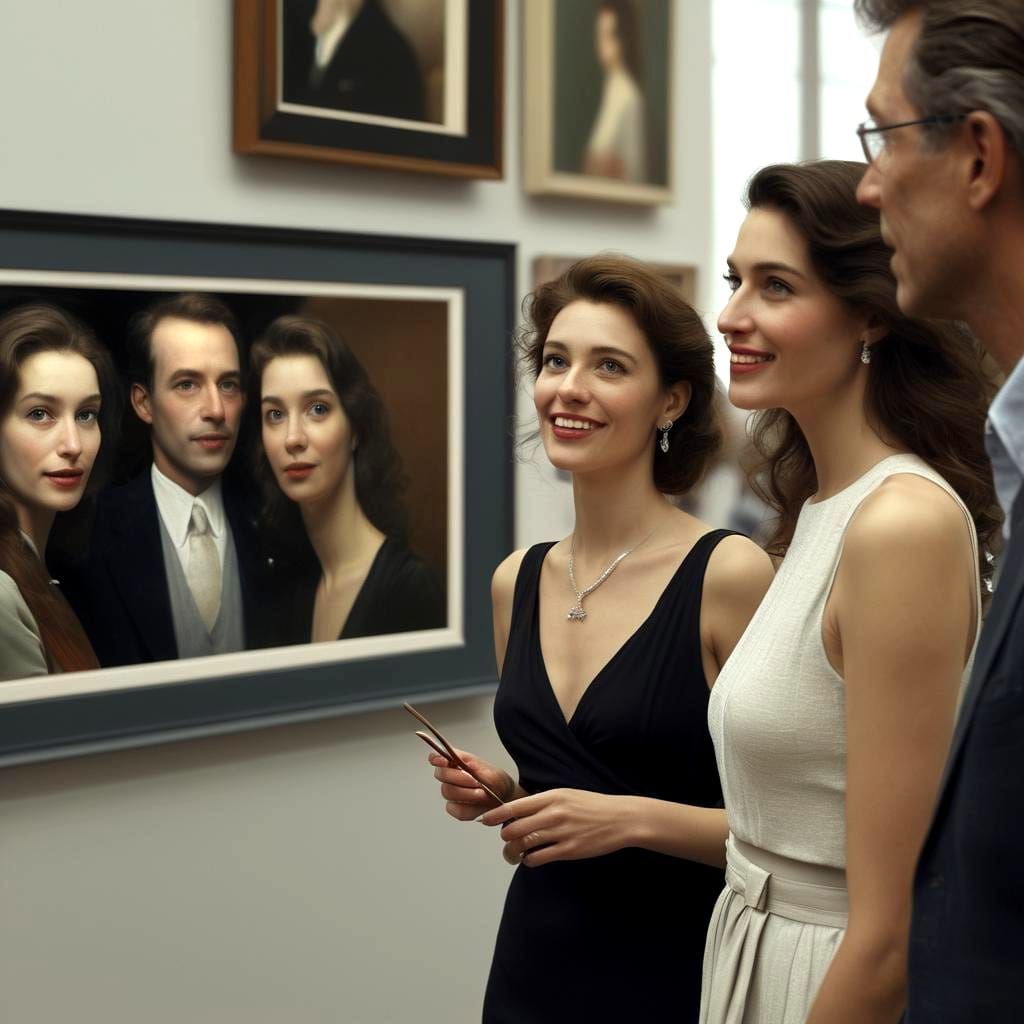 Gallery Scene: Tasteful Polychromatic Hyperrealism