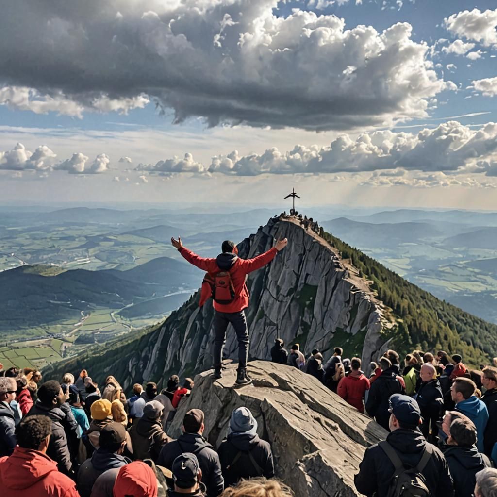 Moses on Mount Sinai with Tablets