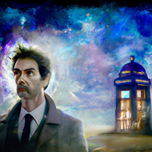 David Tennant as Doctor Who: Epic Digital Painting