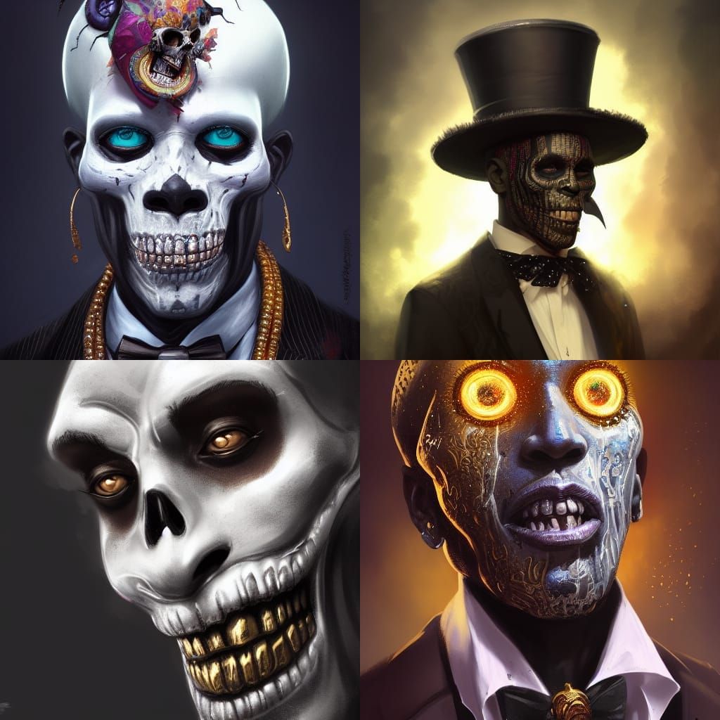 Voodoo God of Death: Baron Samedi Portrait