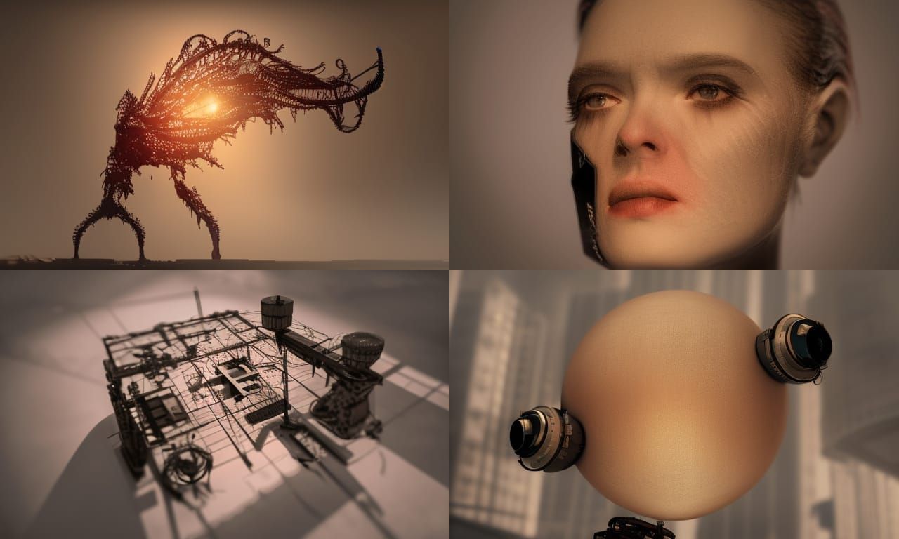 Astral Twilight: Surreal Futurism in Dynamic Lighting