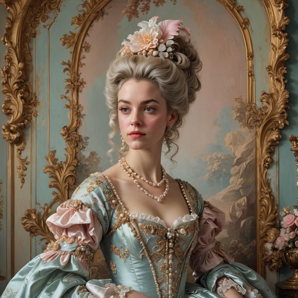 Baroque Portrait of Belinda in Rococo Style