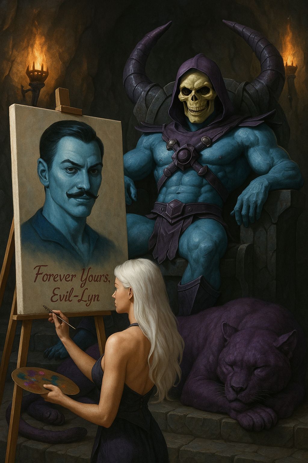 Evil-Lyn Paints Keldor Portrait in Photo-Realistic Style