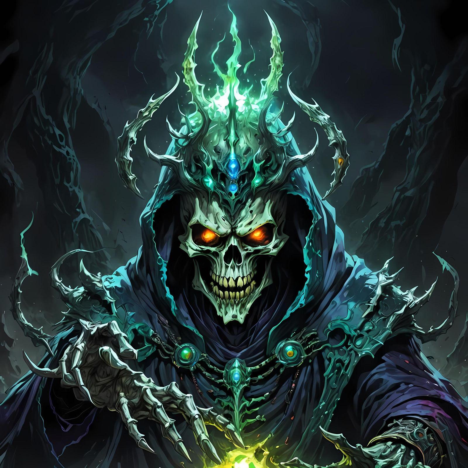 Lich Gathers Undead Power in Ancient Tomb