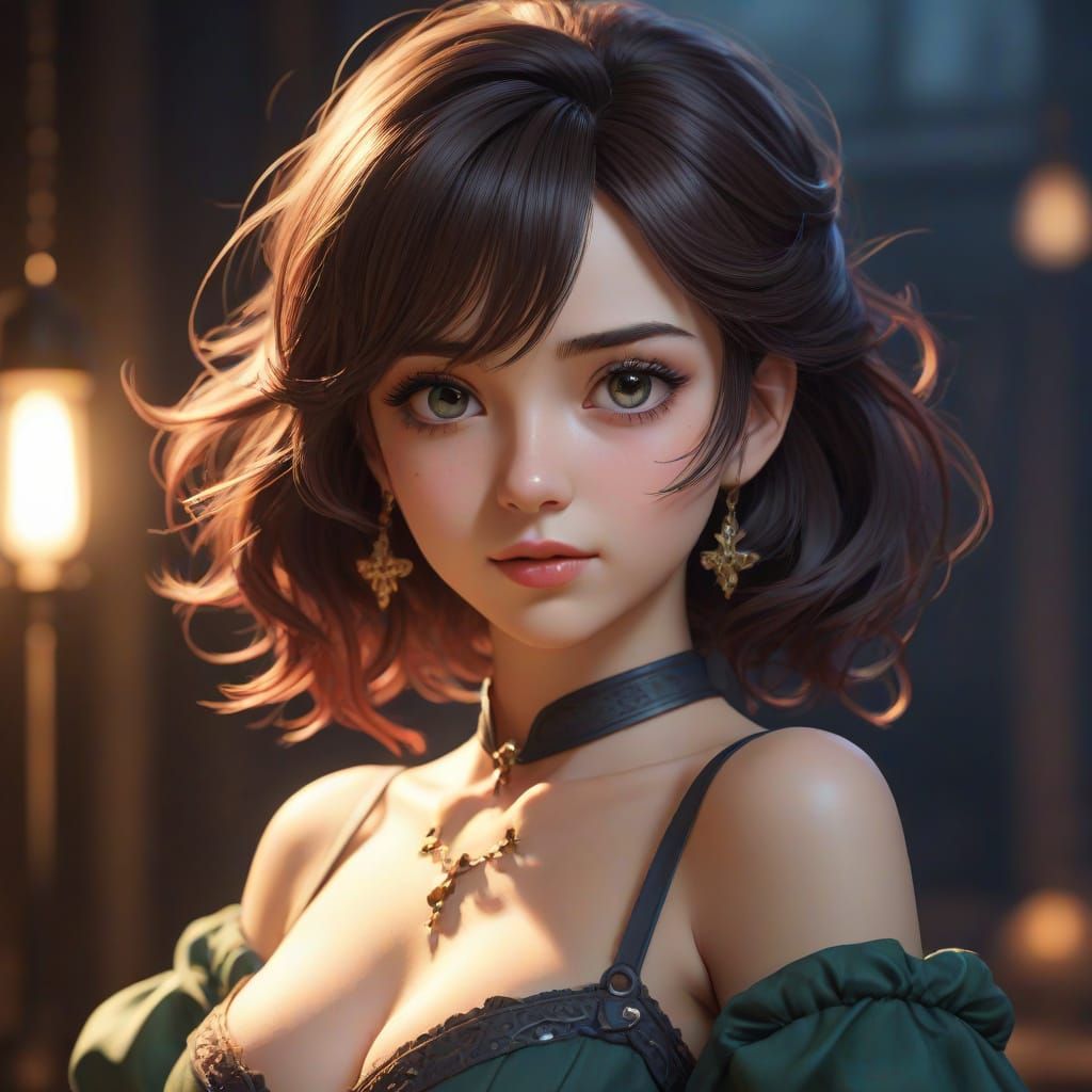 Anime Girl in Prison Cell