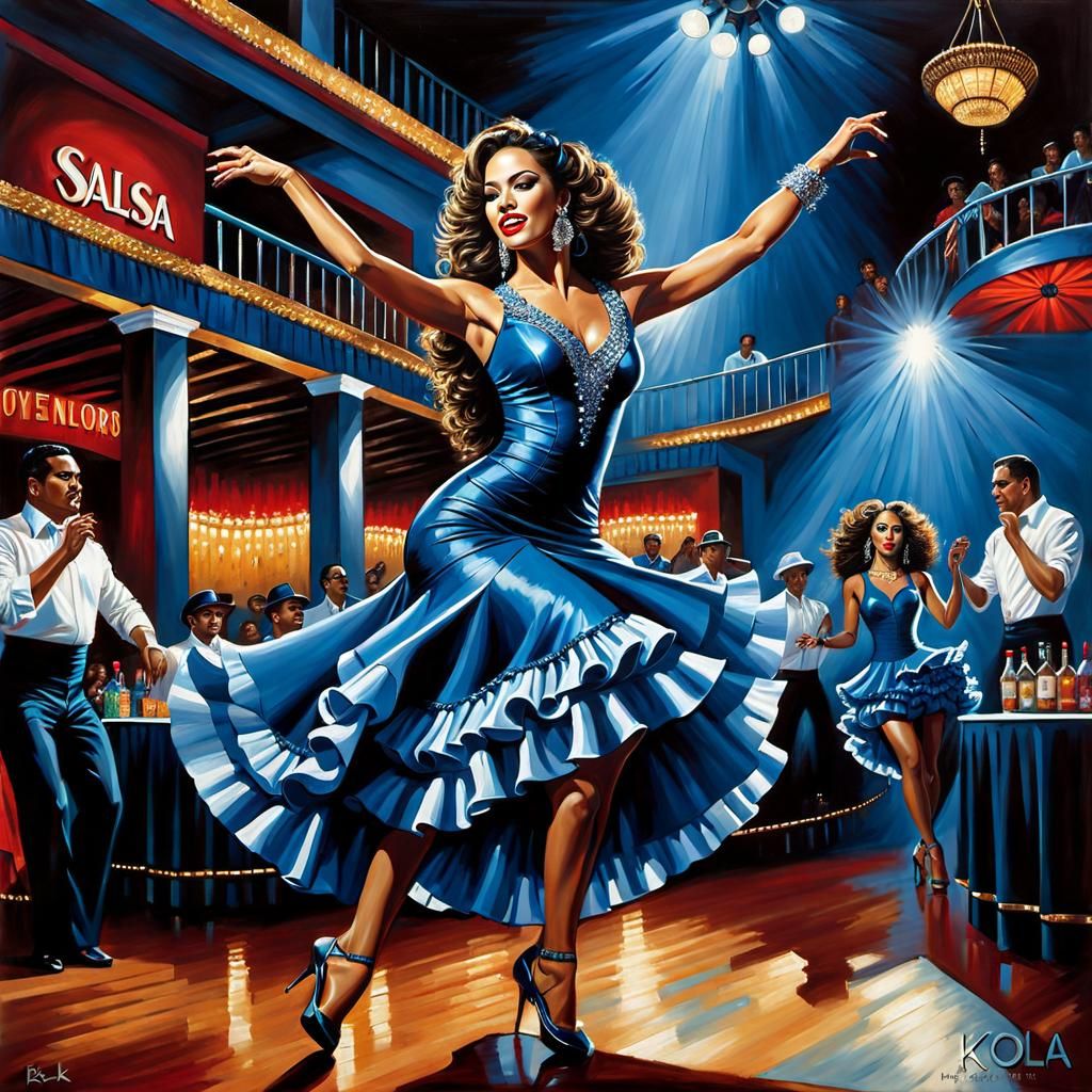 Venezuelan Salsa Dancer in Karol Bak Style