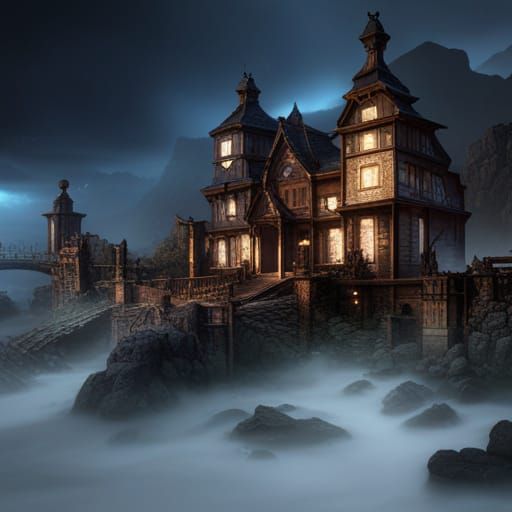 Fantastical Matte Painting in Deep Color