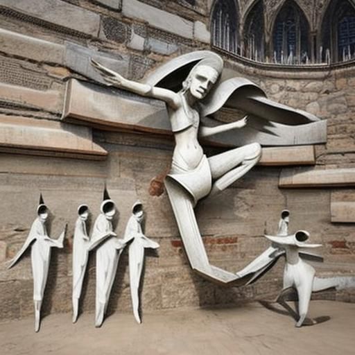 AI Interpretation of Monumental Concept