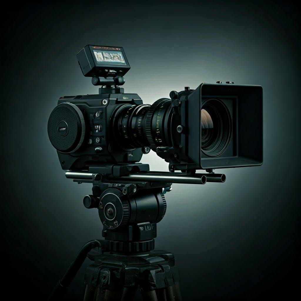 Dramatic Cinematic Film Still with Atmospheric Lighting