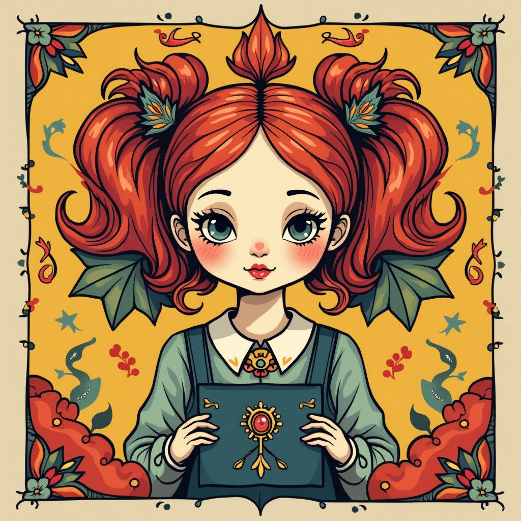 Whimsical Surreal Character in Pop Art Style