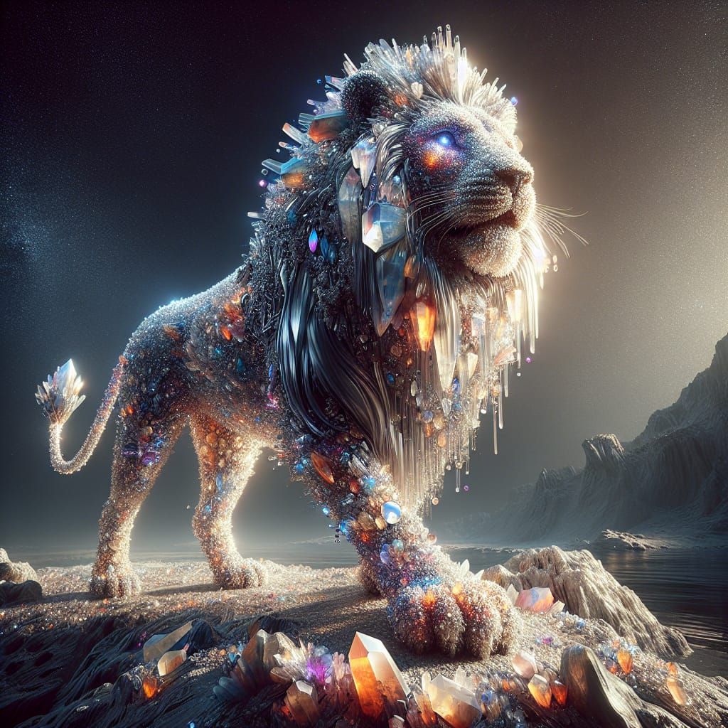Crystal lion (3 likes)
