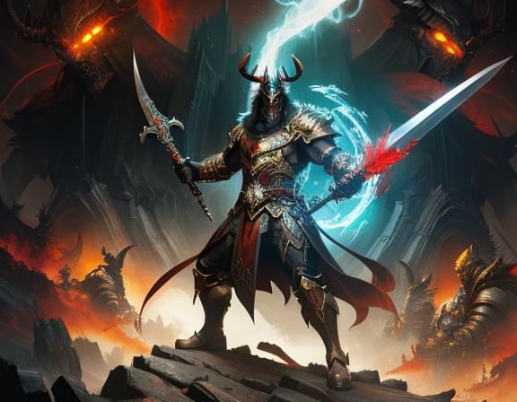 Dark Fantasy Creature in Digital Painting Style