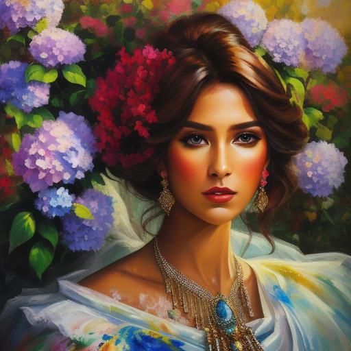 Anime Lady with Painterly Shading and Soft Light