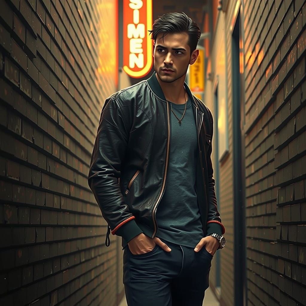 City Night Detective in Fantasy Concept Art