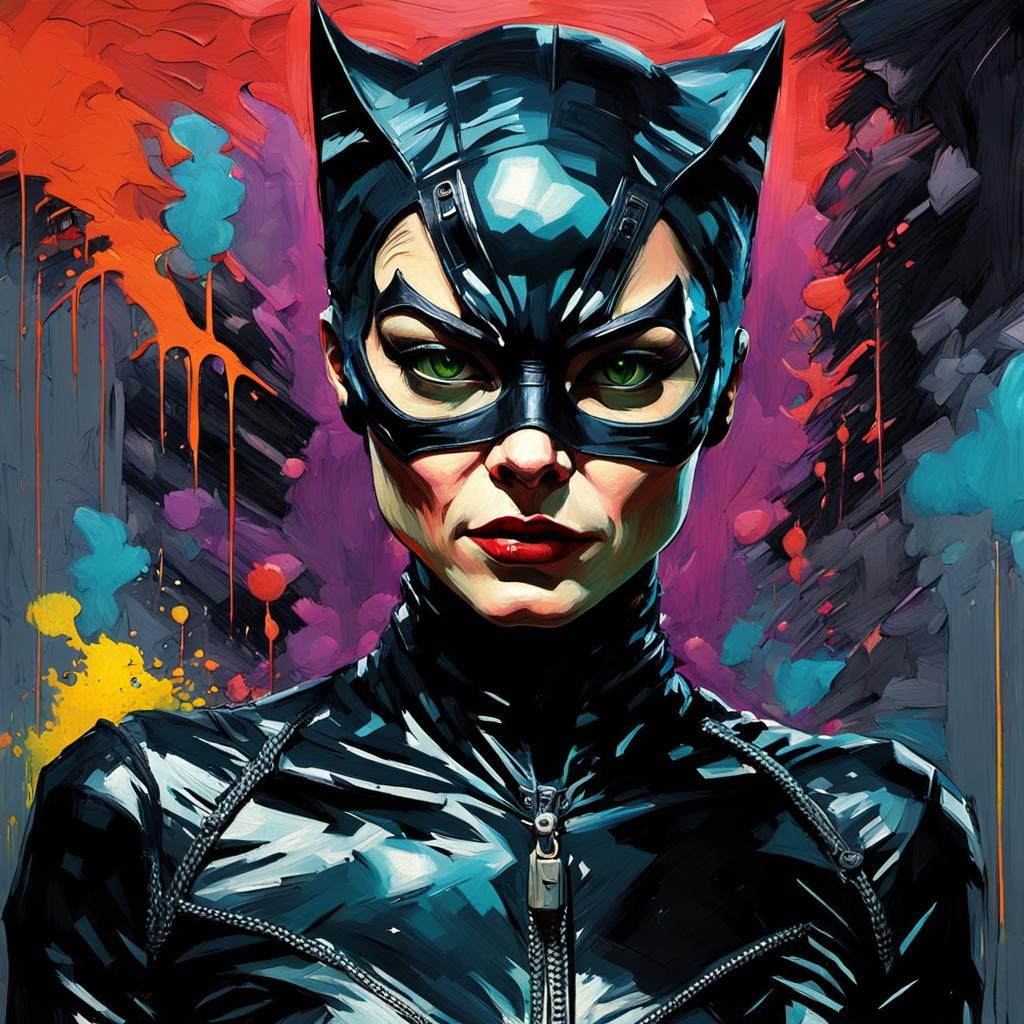 Grotesque Gothic Impressionist Catwoman Masterpiece