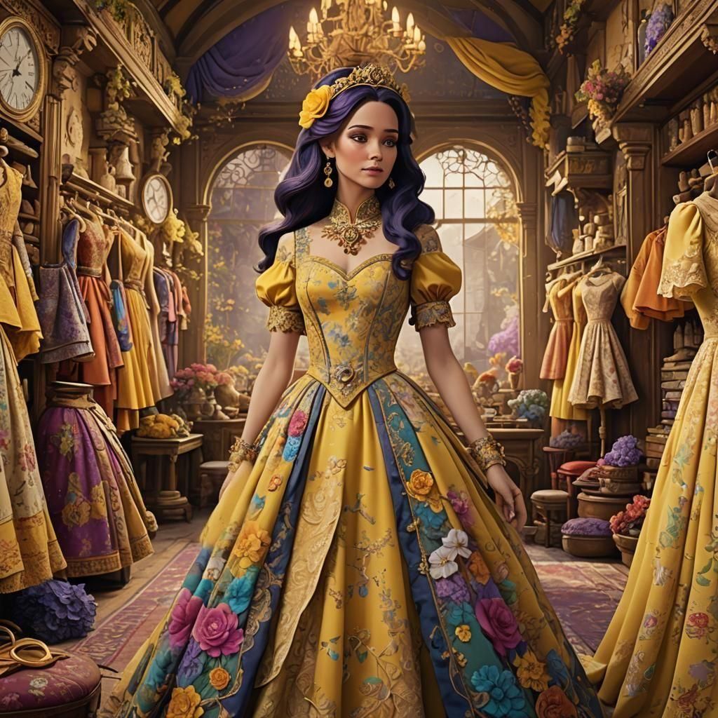 Rarity Models Spring Dress: Matte Painting