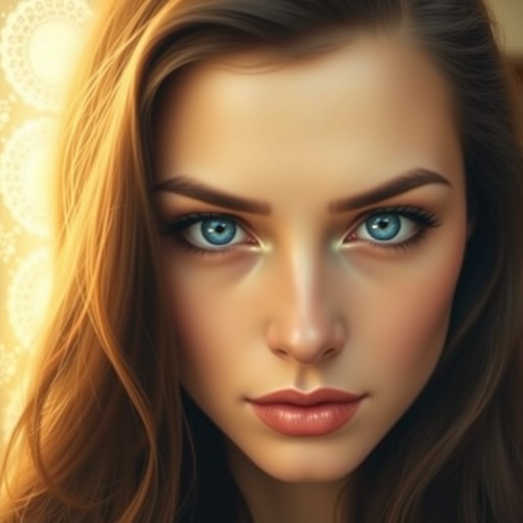 Ethereal Beauty in Art Nouveau Realism