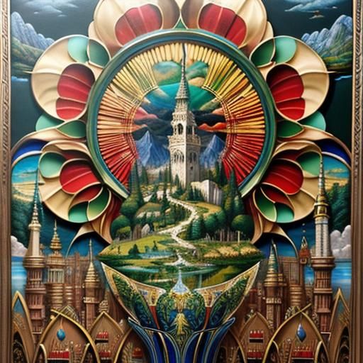 Mythical Landscape in Style of Richard Dadd