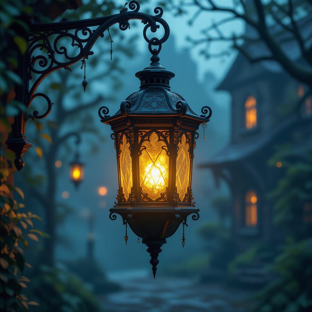 Lovecraftian Lantern: Detailed Fantasy Concept Art