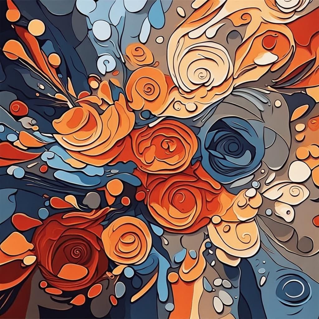 Abstract Paint by Numbers Art