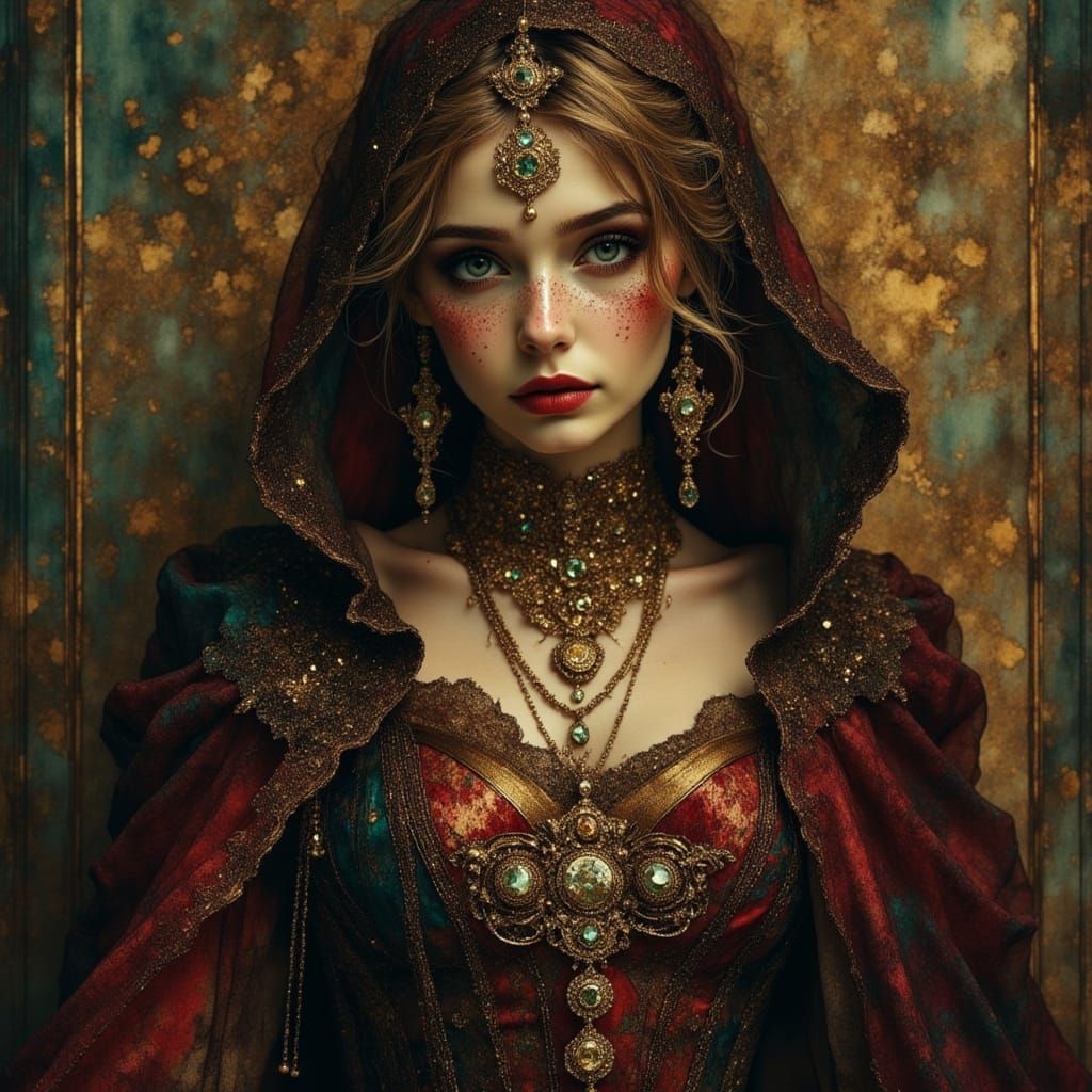 Gothic Lady Portrait in Dreamscape Fantasy