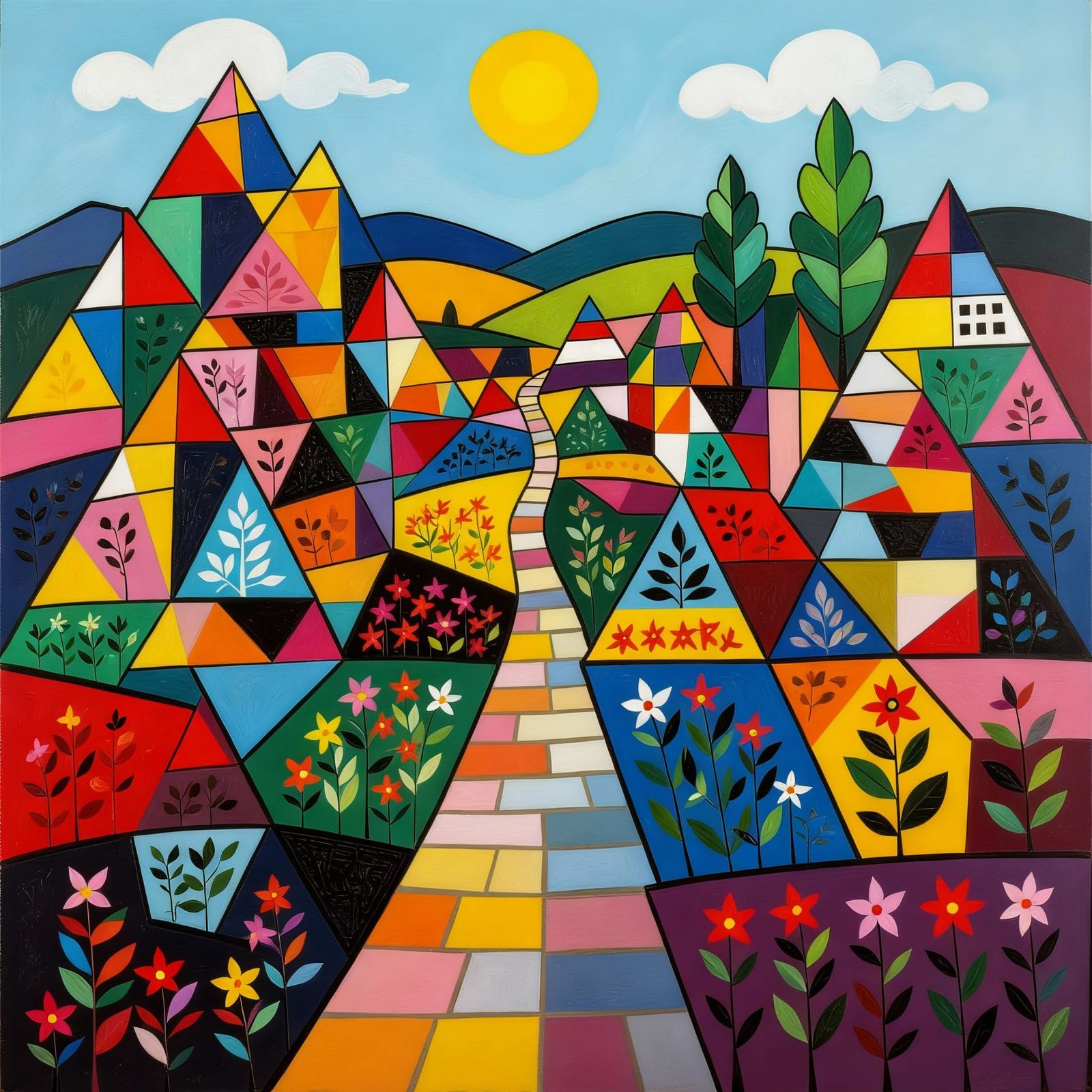 Geometric Gardens With Shaped Flora