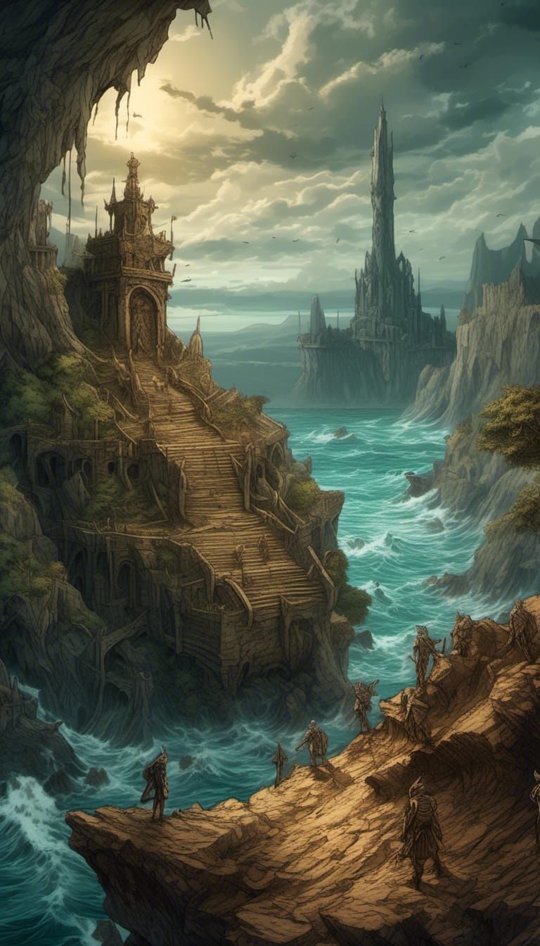 Fantasy Landscape in Elder Scrolls Style