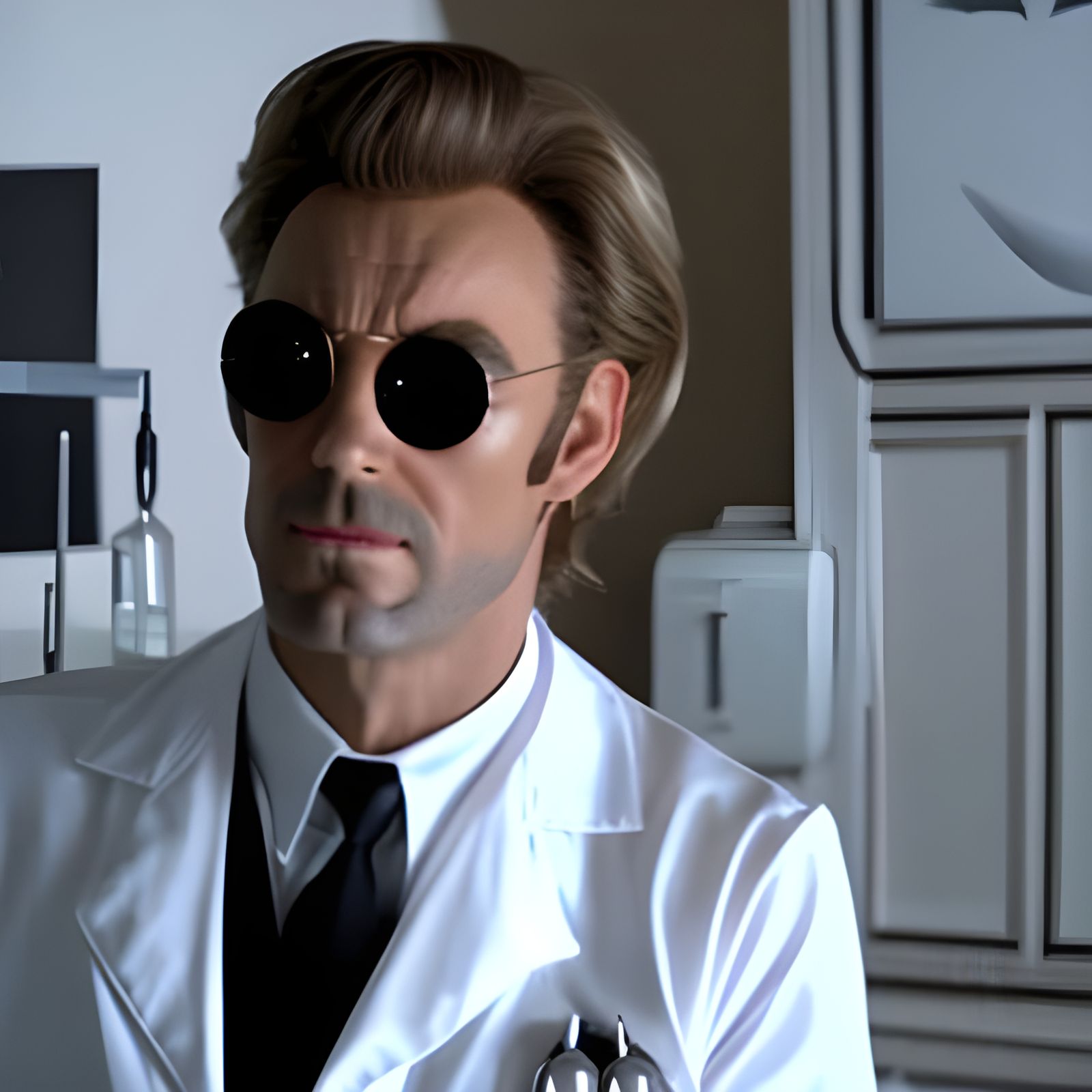 Two-Face as Dentist in Rococo Style