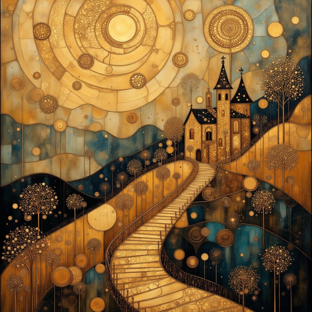 Futuristic Metal Sculpture with Music Notes in Cubist Style