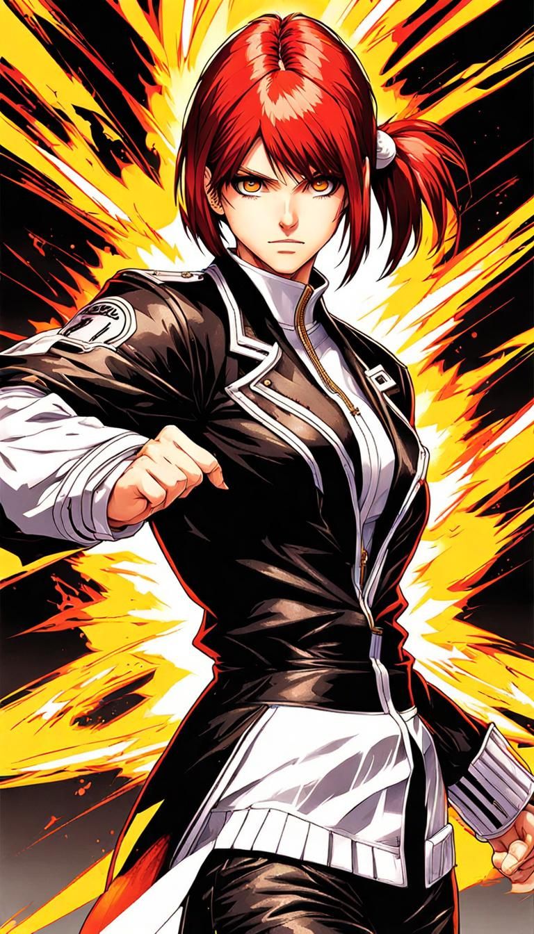 King of Fighters Style Character Illustration