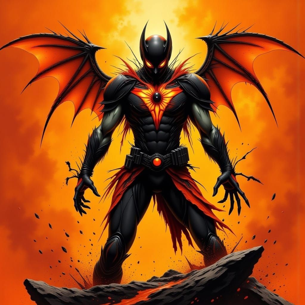 Orange Avenger Comic Book Character