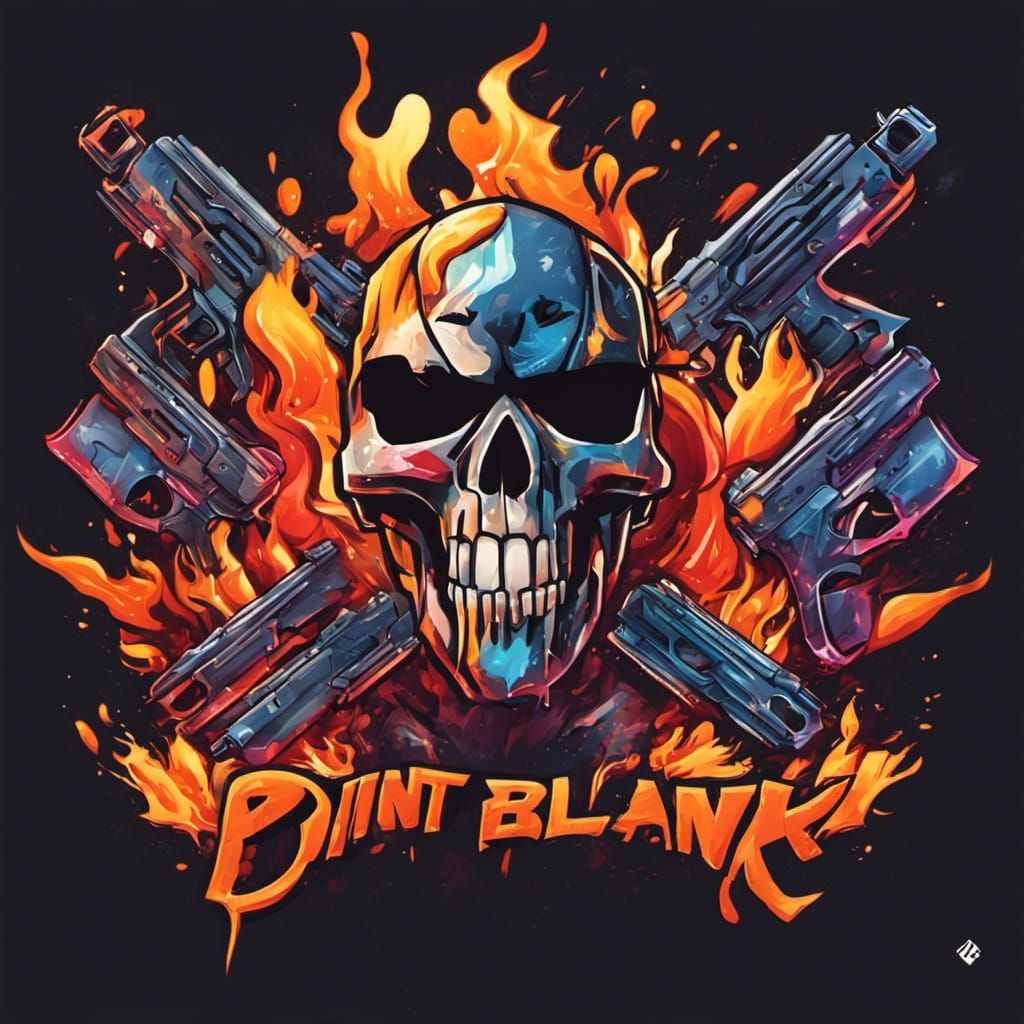 Explosive Gaming Logo for POINT BLANK in Graffiti Art