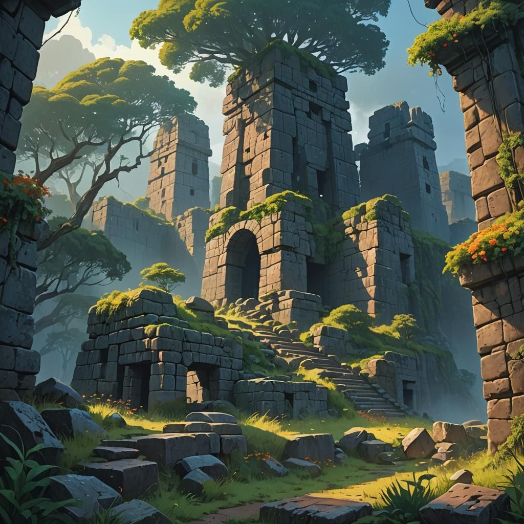 Great Zimbabwe Ruins: Fantasy Concept Art