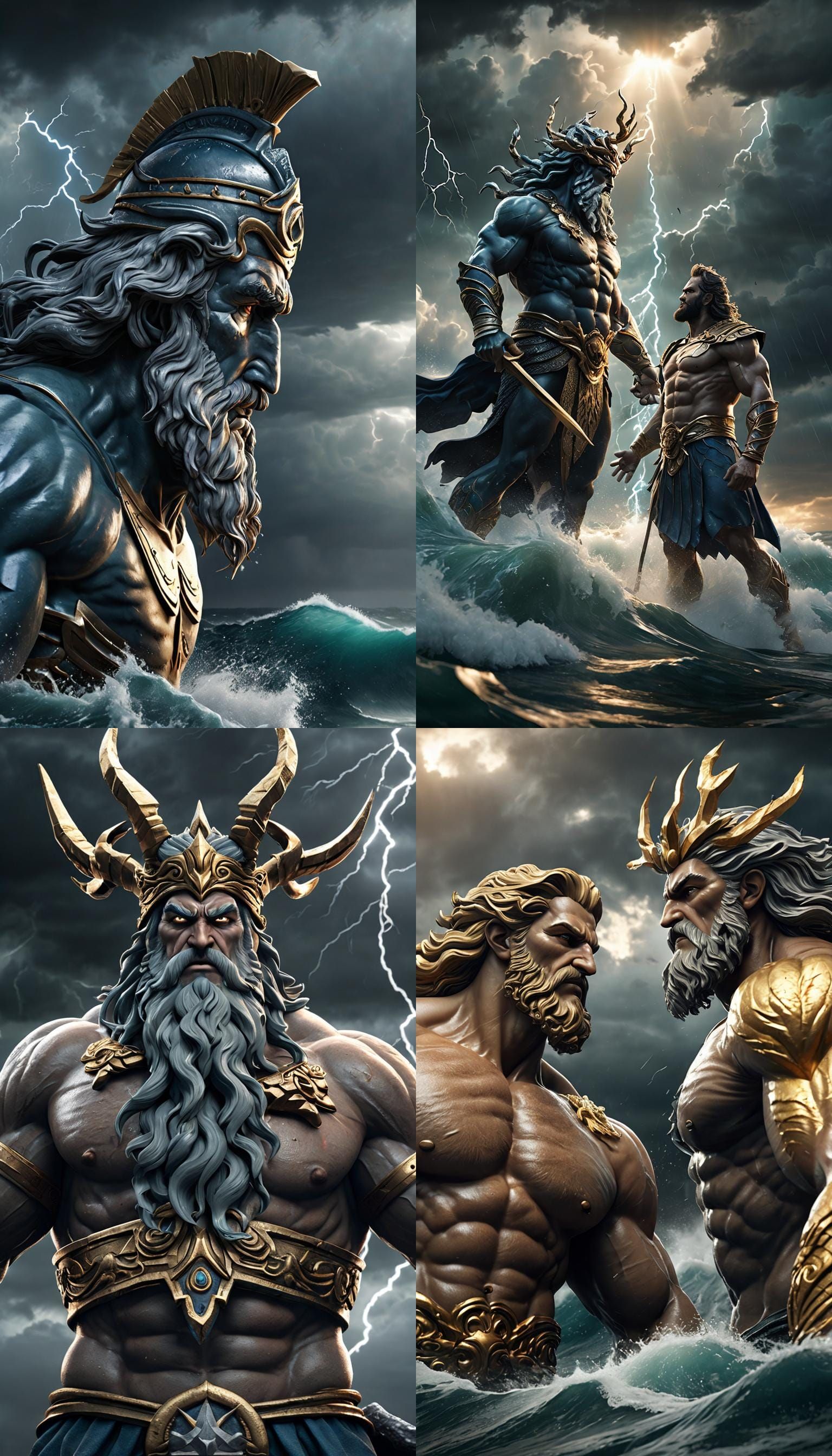 Zeus and Poseidon Clash in Unreal Engine 5