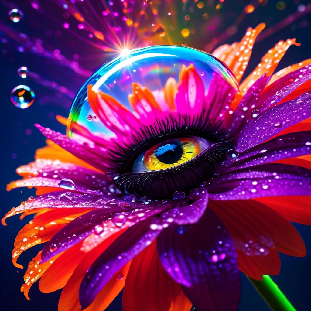 Iridescent Eye Candy Brainwaves in a Sci-Fi Galaxy