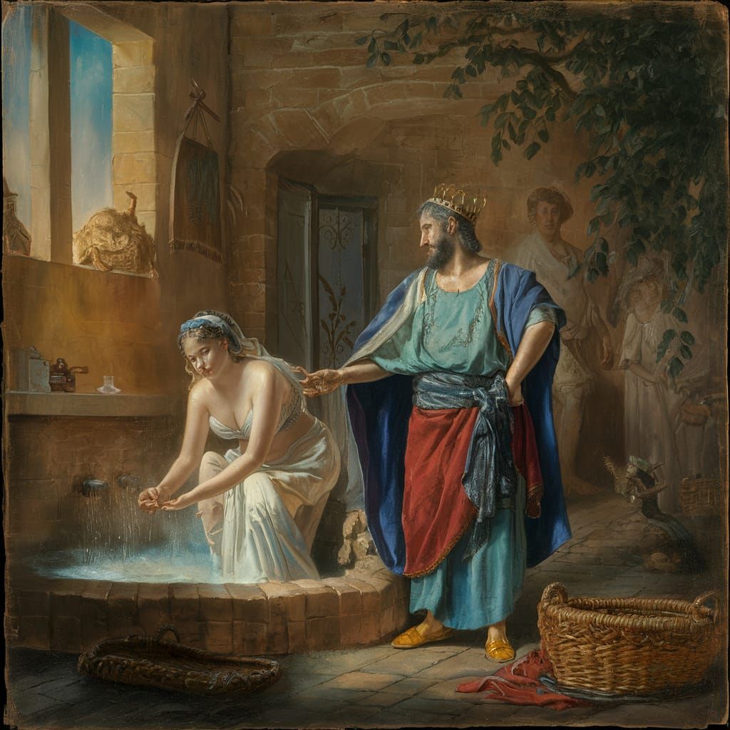King David and Bathsheba: A Biblical Scene
