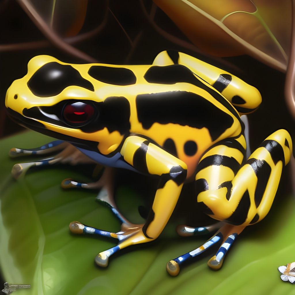 Yellow-banded poison dart frog