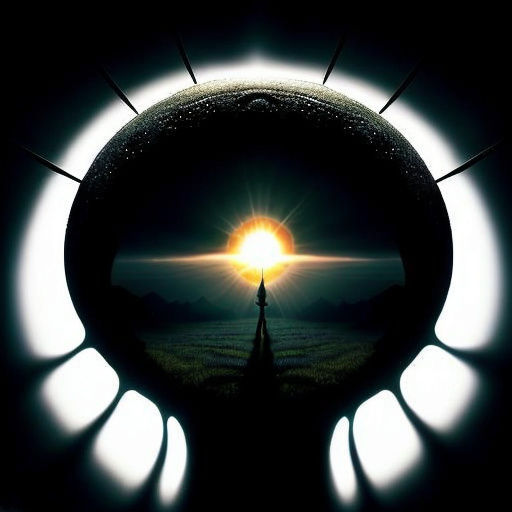 Surreal Shadows in Bright Sunlight: Digital Art