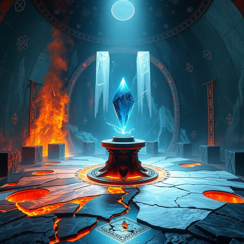 Awe-Inspiring Chamber of Blazing Frost