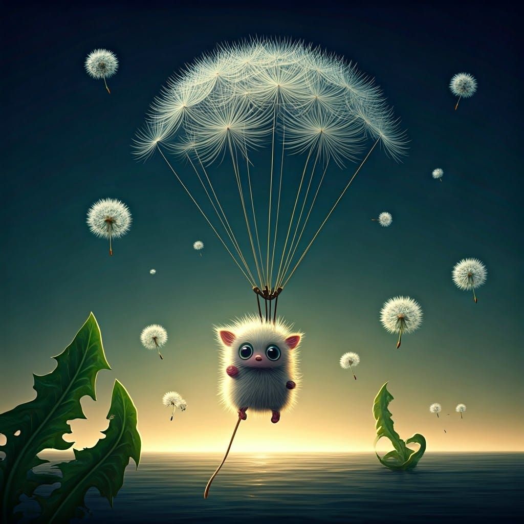 Whimsical Wiznitics Ride Dandelion Parachutes