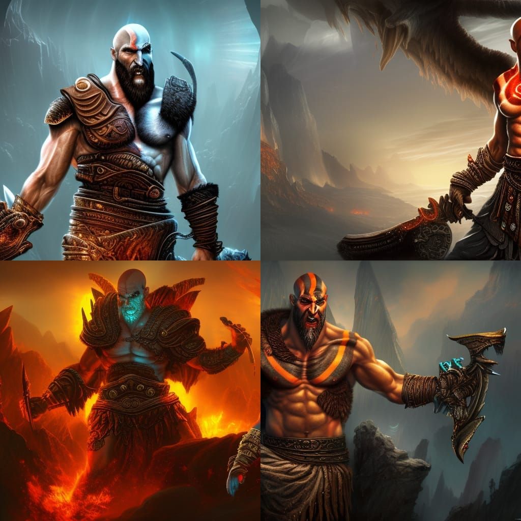 God of War Hades: Detailed Matte Painting