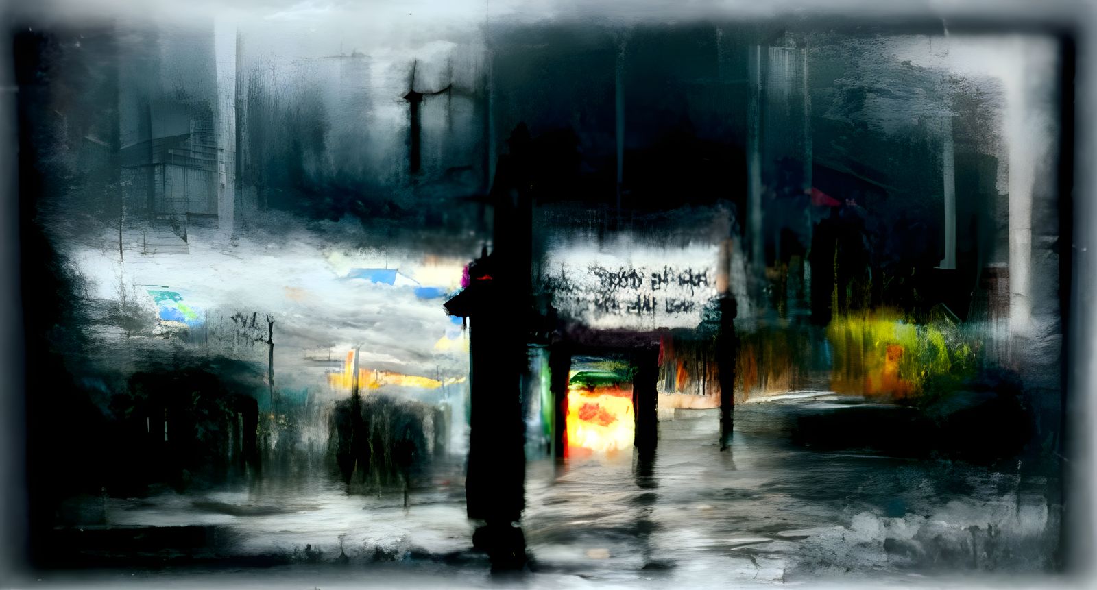 Sound of Silence: Neon Lit Street