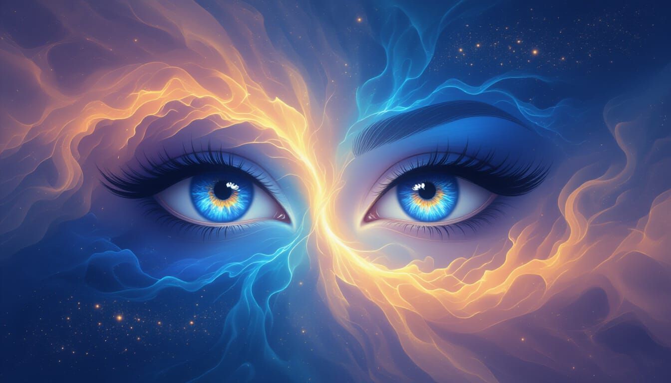 Cosmic Nebula Eyes Swirling in Luminous Stardust