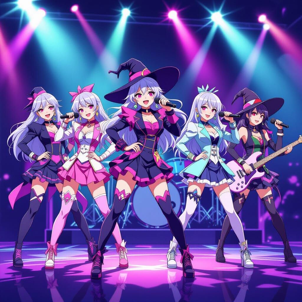 Elderly K-Pop Idols Perform On Stage In Anime Style
