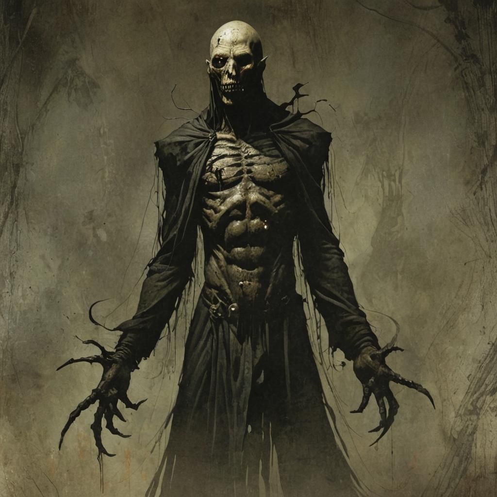 Dark Mixed Media Grimdark Scene