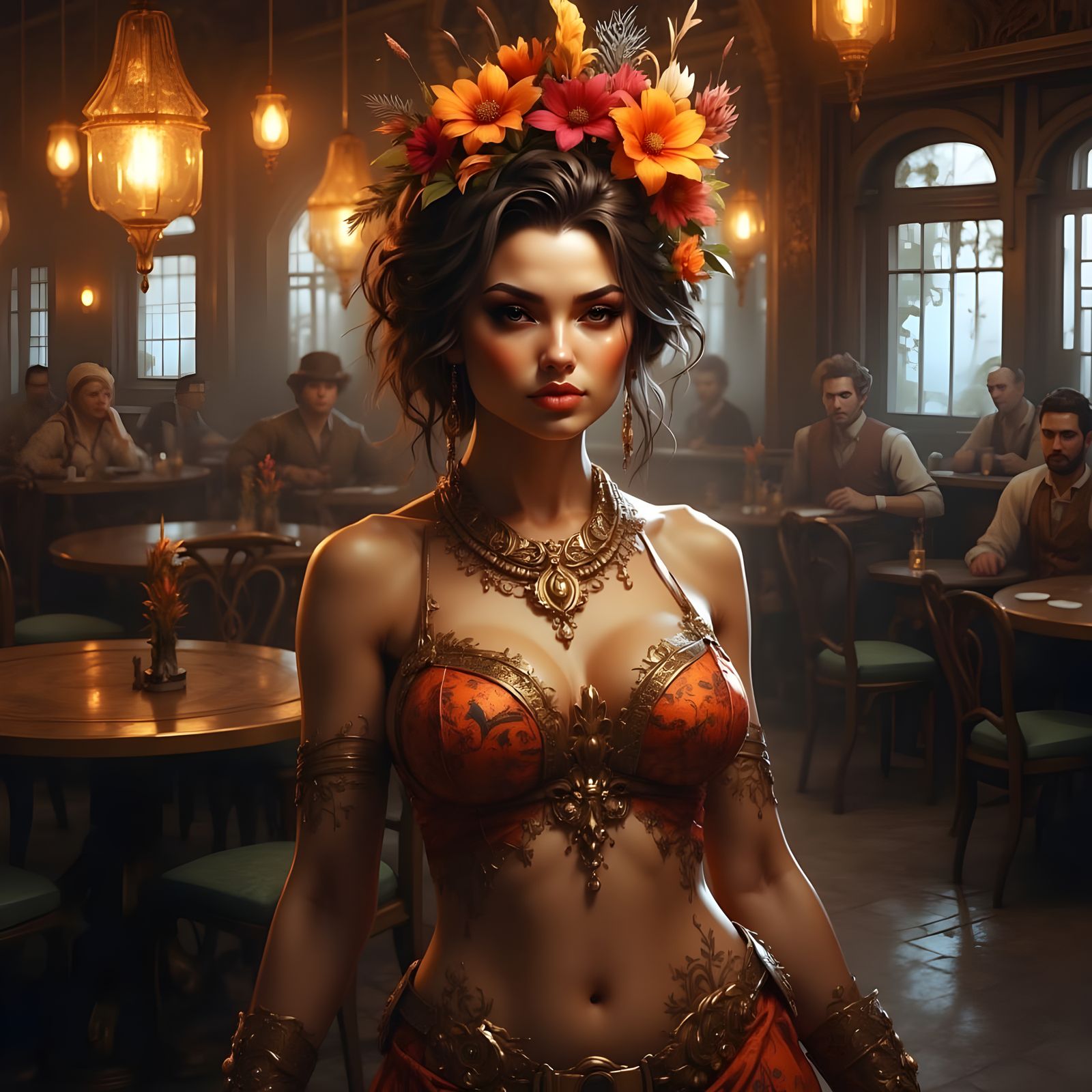 1920s Diner Flapper Dresses in HDR