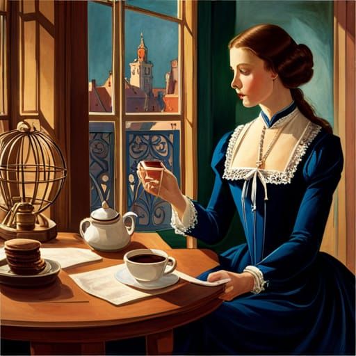 Vampire Lord's Dollhouse Tea Set in CGI