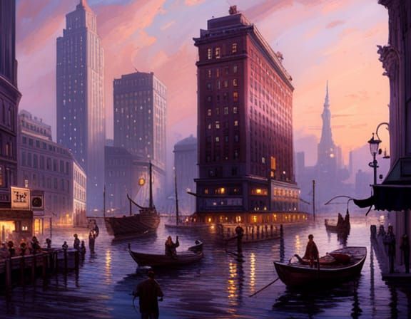 Psychedelic Portrait in Grungy Bedroom with Portals