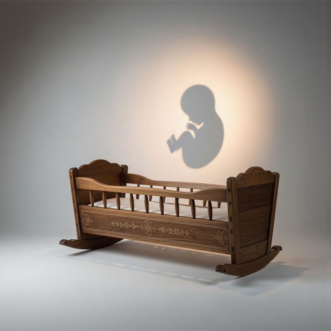 Empty Cradle: Conceptual Art in Photorealistic Style